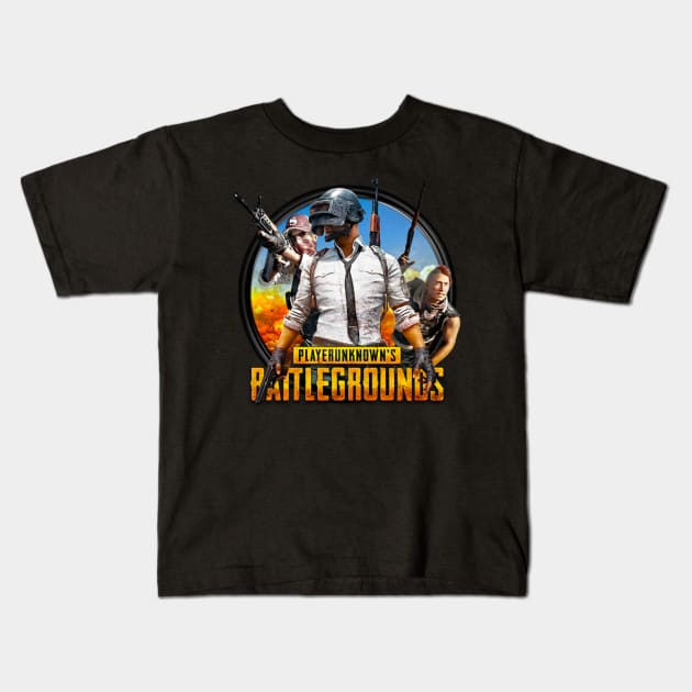 PUBG Kids T-Shirt by korstee